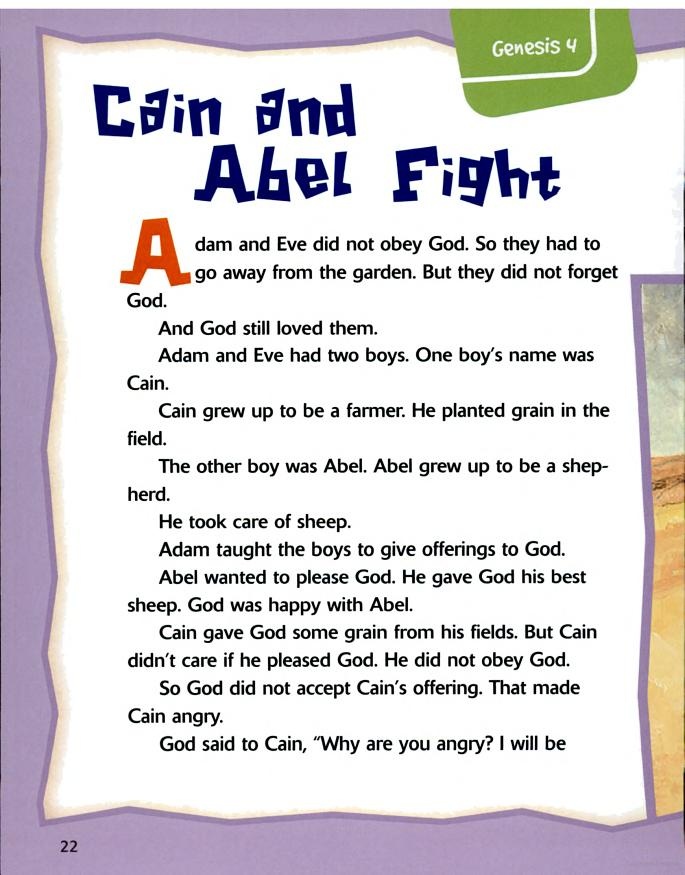 story of cain and abel for kids